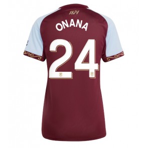 Aston Villa Amadou Onana #24 Hjemmebanetrøje Dame 2025-26 Kortærmet